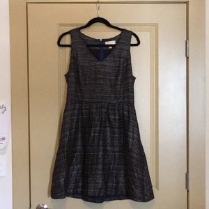 Anthropologie shimmery tweed dress